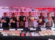 Polda Kalbar Sita 86,189Kg Sabu dan 54.801 Butir Ekstasi dalam 9 Kasus yang Diungkap