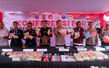 Polda Kalbar Sita 86,189Kg Sabu dan 54.801 Butir Ekstasi dalam 9 Kasus yang Diungkap