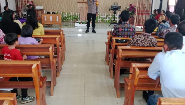 Wujudkan Kedekatan dan Sinergi, Polsek Sungai Laur Gelar “Minggu Kasih” Bersama Jemaat GMII Sungai Laur