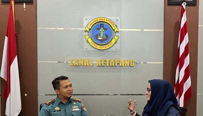 Danlanal Ketapang Kobarkan Semangat Kejayaan Maritim Nusantara di Talk Show Radio Ketapang