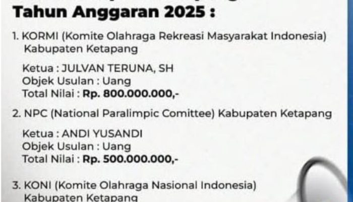 Hibah Olahraga Rp3 Miliar di Ketapang Menjadi Sorotan, Publik: Transparansi Jadi Kunci