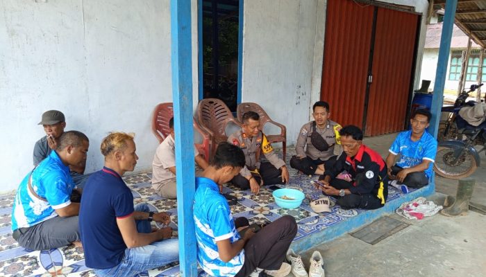 Kapolsek Matan Hilir Selatan Laksanakan Kegiatan Patroli Dialogis di Desa Kemuning Biutak