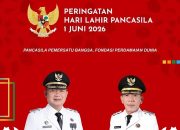Bupati Ketapang Dan Wakil Bupati Ucapkan Selamat Hari Lahir Pancasila 2026, Momentum Memperkuat Persatuan dan Meneguhkan Perdamaian Dunia